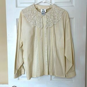 Women's Together Long Sleeve Blouse Cream
